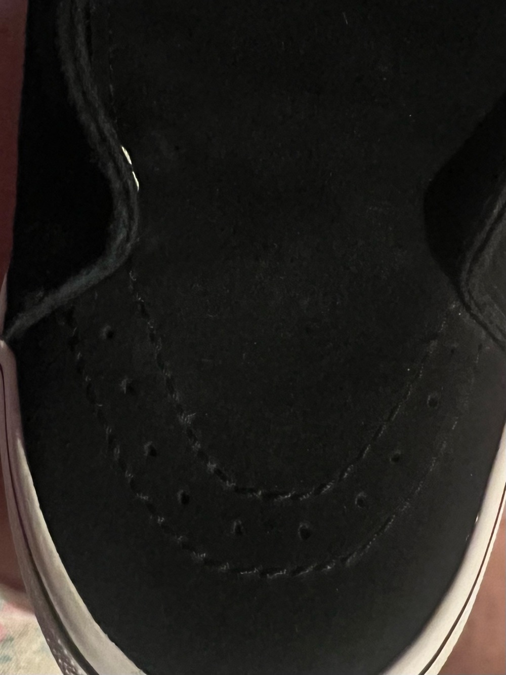 Vans Sk8-Hi "Rose Dreams" black suede uppers, floral canvas at quarters, 10 - Picture 7 of 10